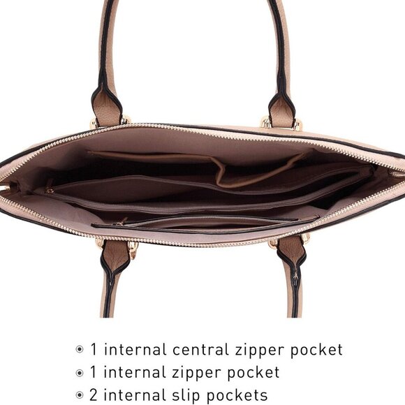 Laptop Bag for Women 14 Inch Computer Shoulder Bag Large Capacity Messenger Bag - Picture 4 of 6